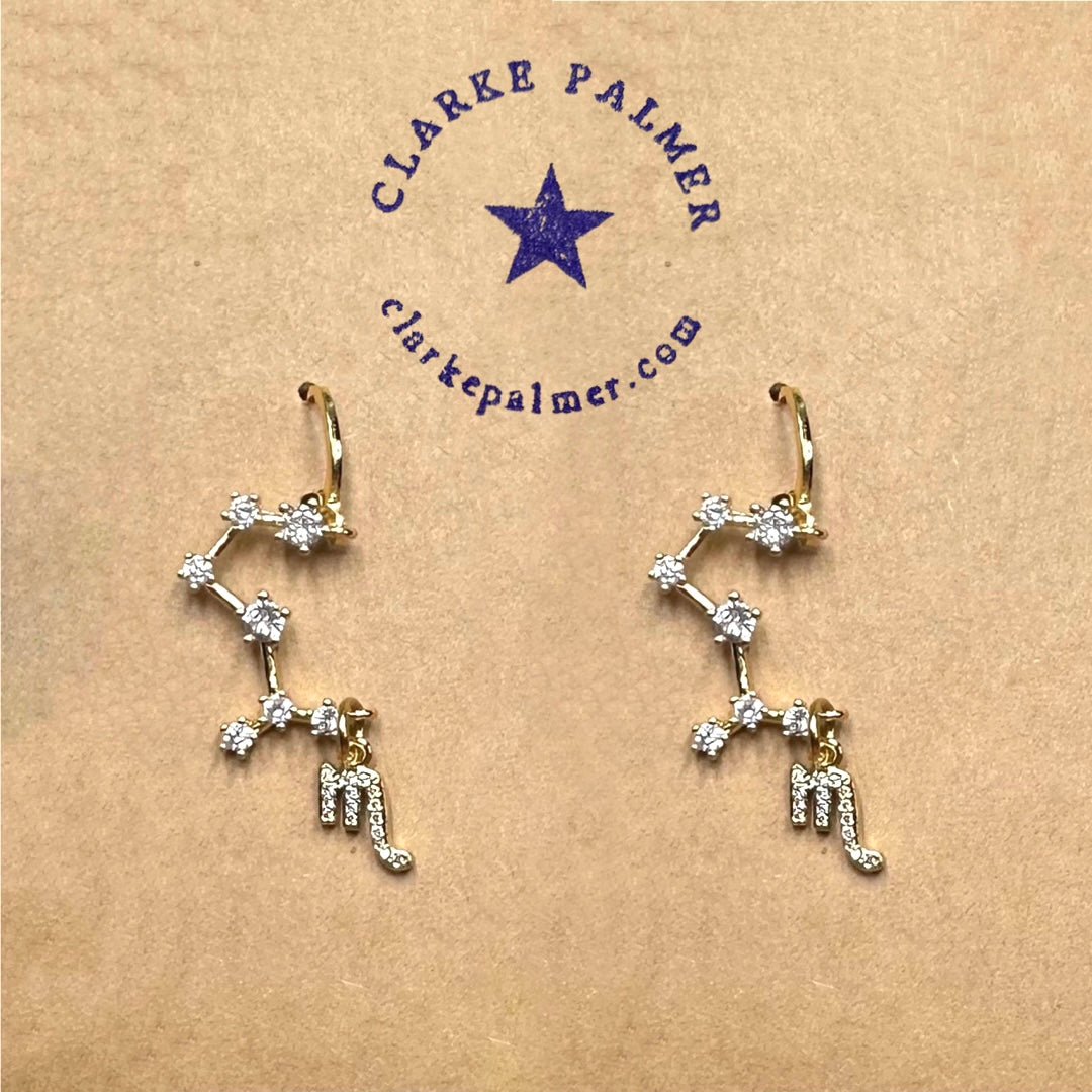 Constellation Horoscope Charm Earrings