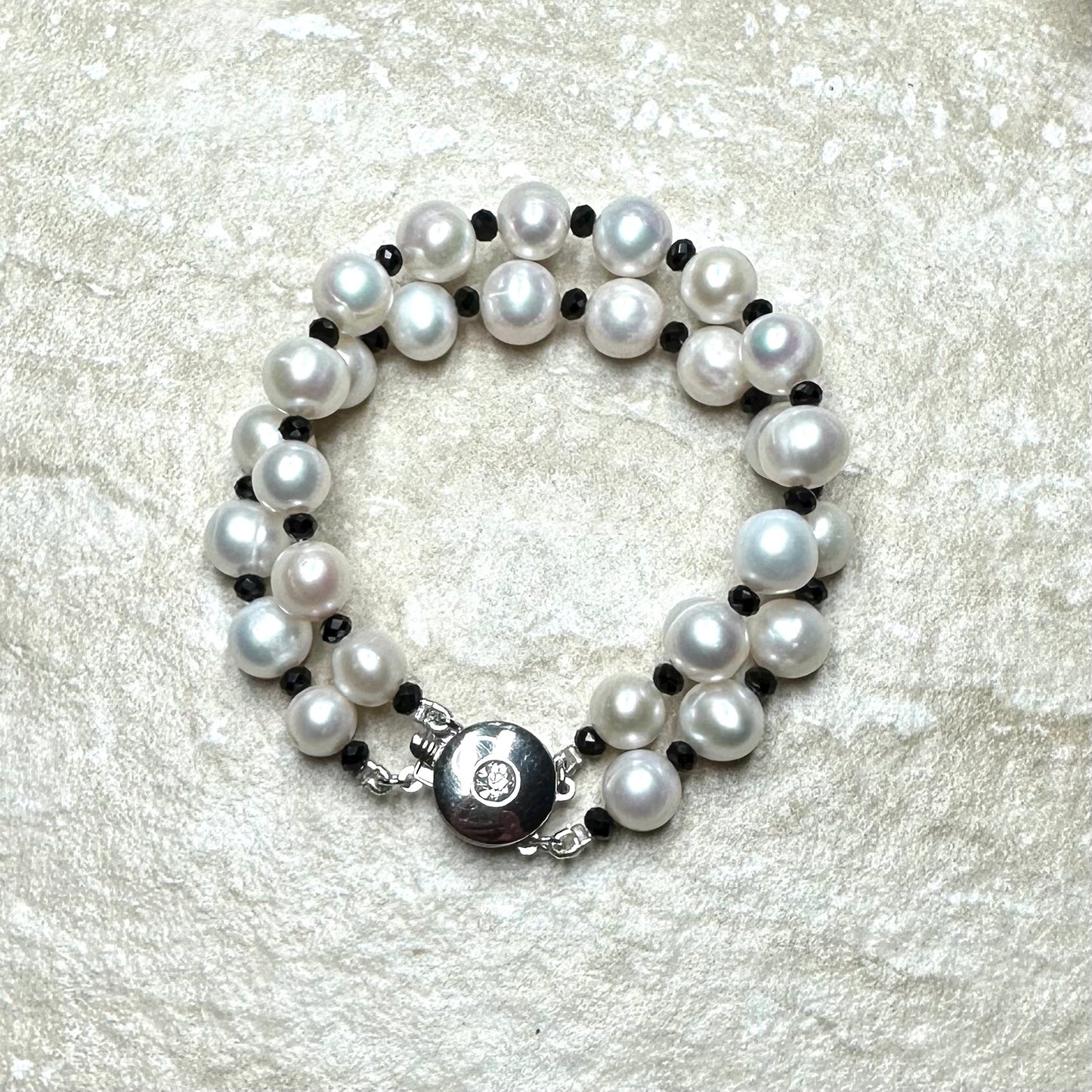 Large Pearl & Spinel Bracelet