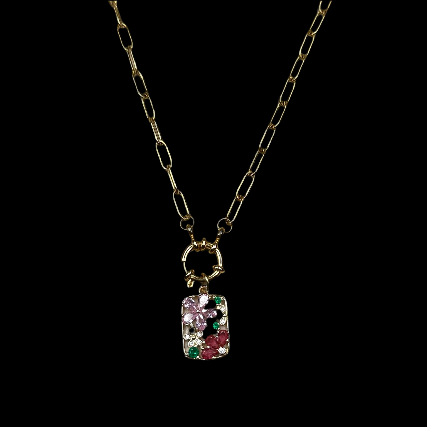 Gold Vermeil Charm Necklace