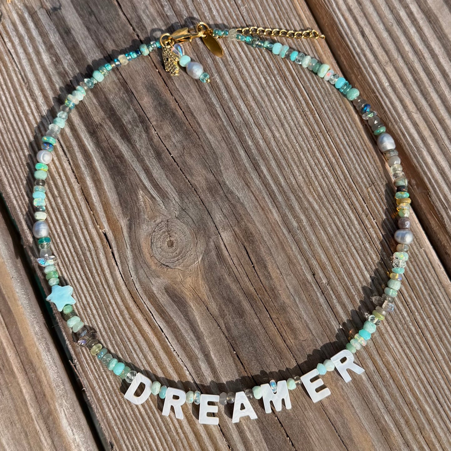 Mermaid Iridescent Gemstone Necklace