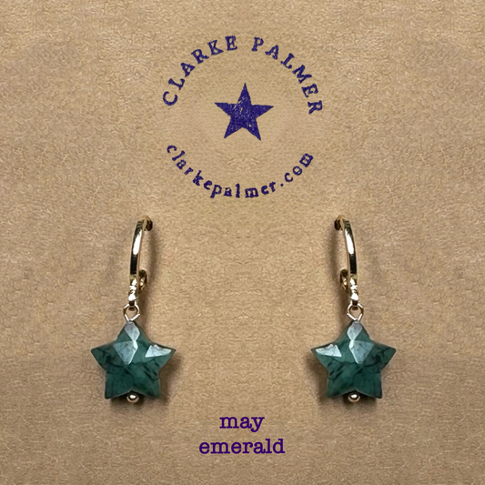 Star Gemstone drop earrings