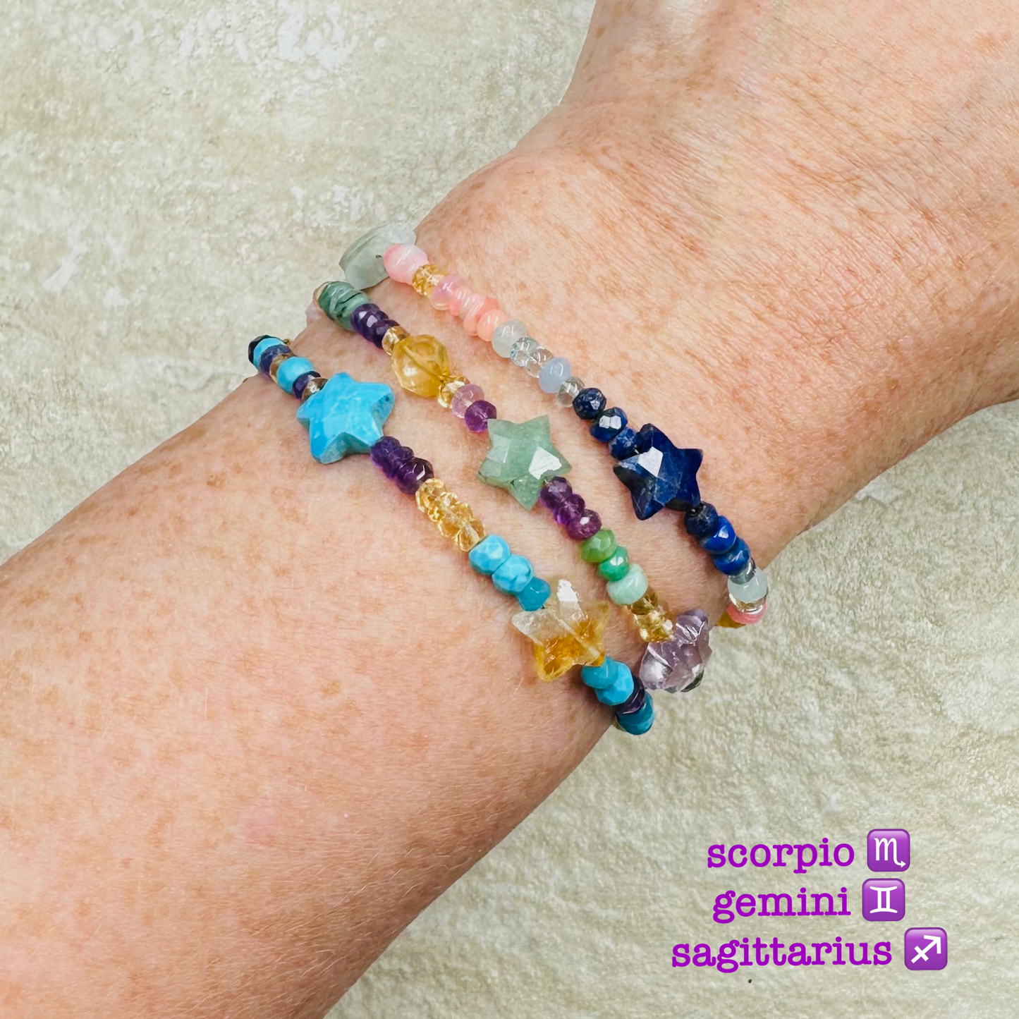 Zodiac Supercharged Gemstone Bracelet