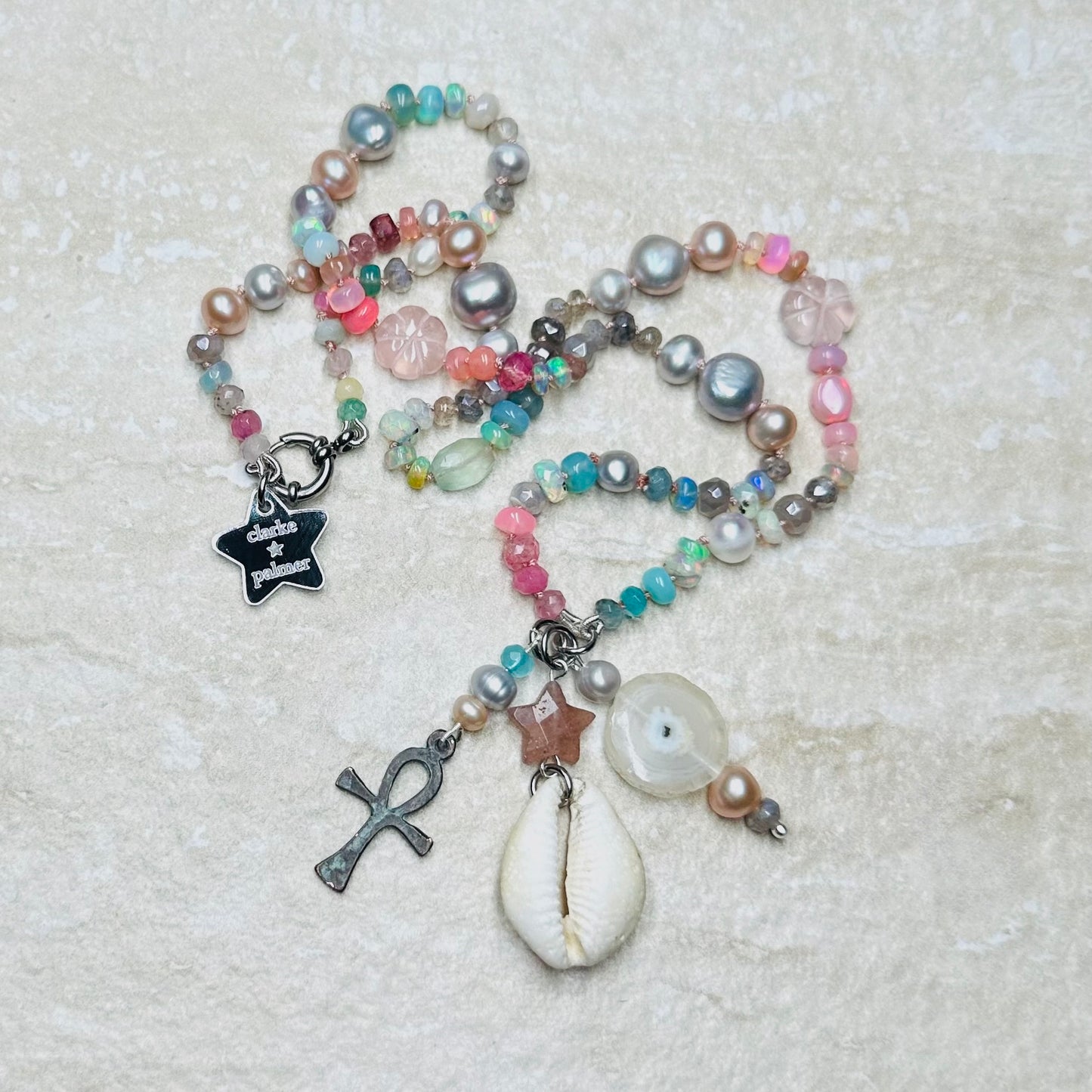 Heavenly Love Gemstone Mala Necklace