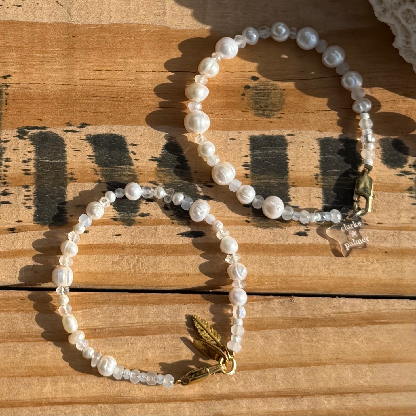 Pearl & Moonstone Charm Bracelet