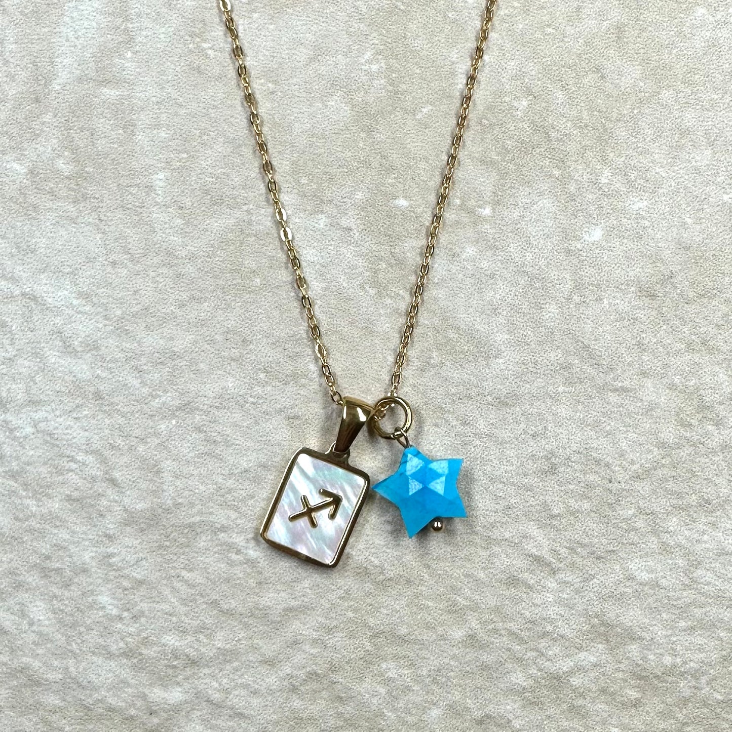 Zodiac Pendant Birthstone Necklace