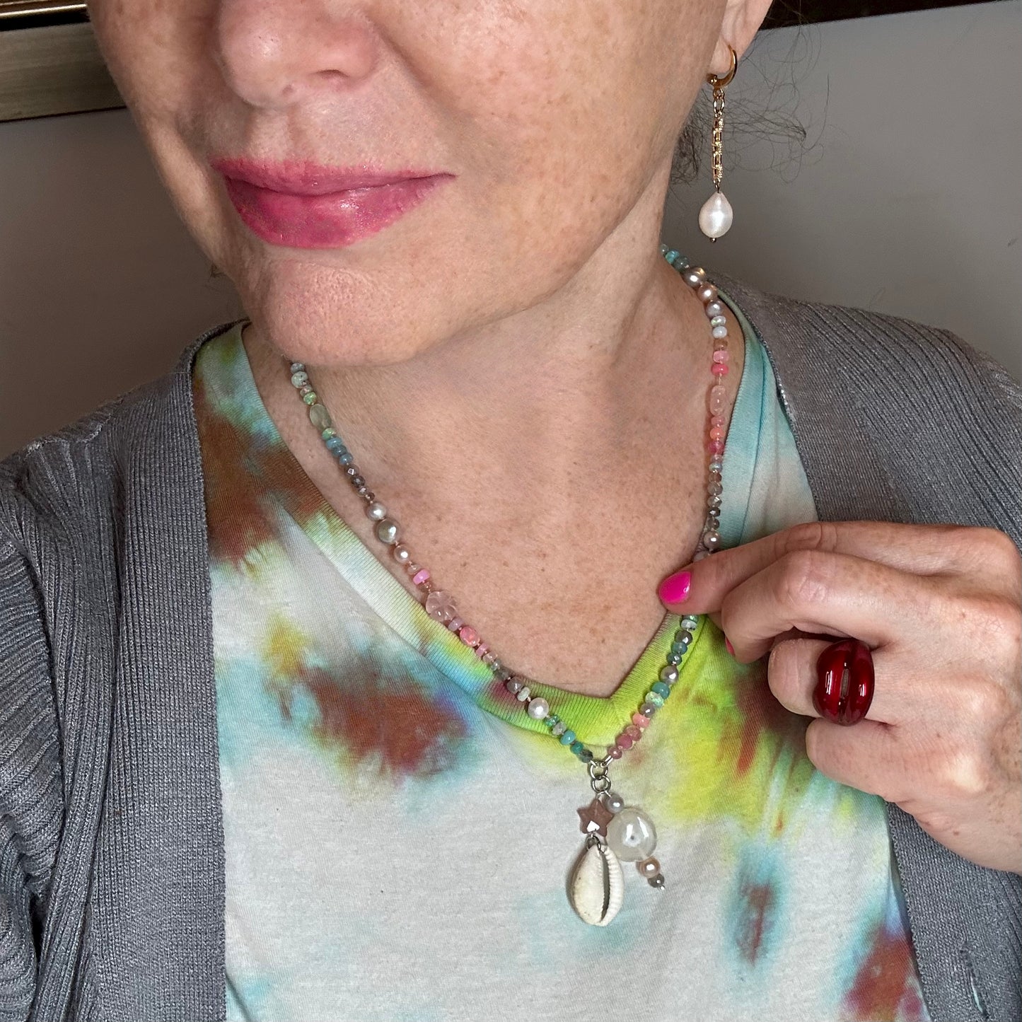 Heavenly Love Gemstone Mala Necklace