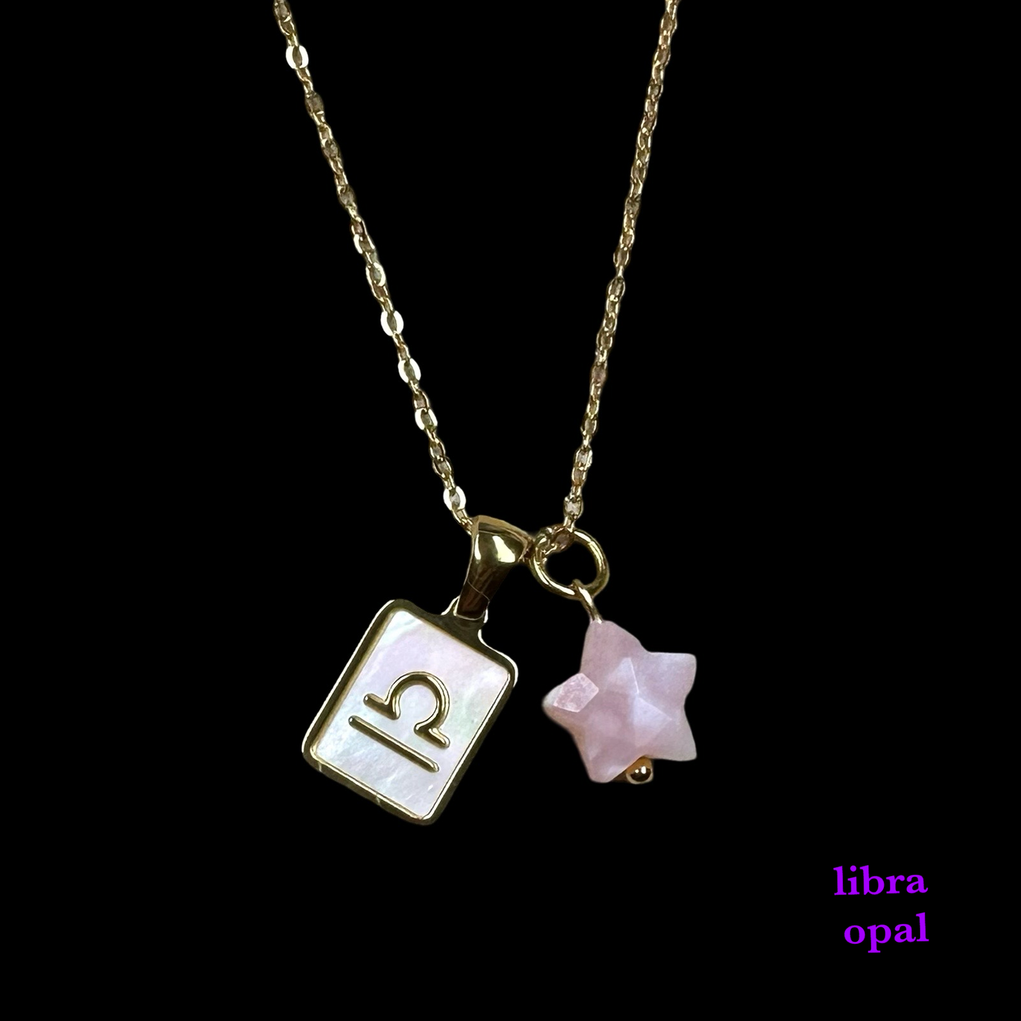 Zodiac Pendant Birthstone Necklace