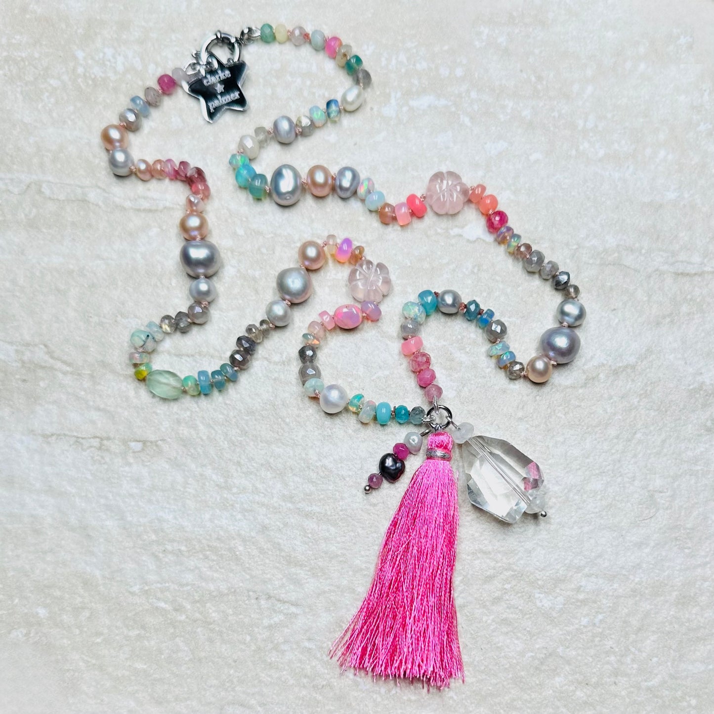 Heavenly Love Gemstone Mala Necklace