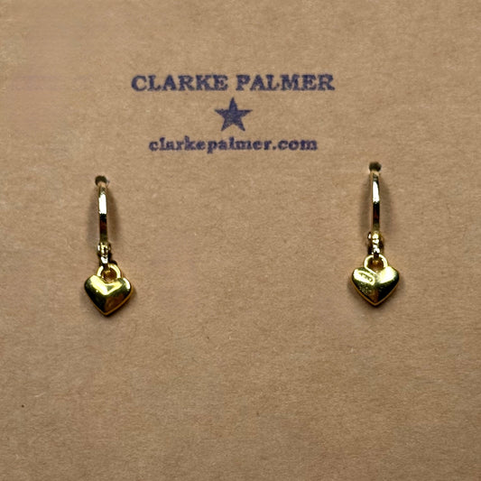 Earrings with Tiny Hearts