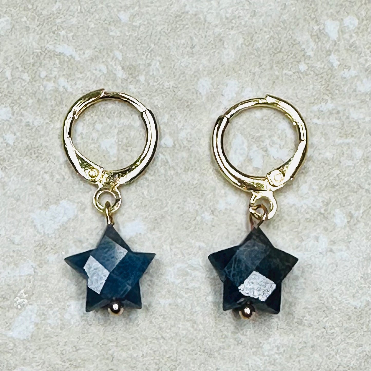 Star Gemstone drop earrings