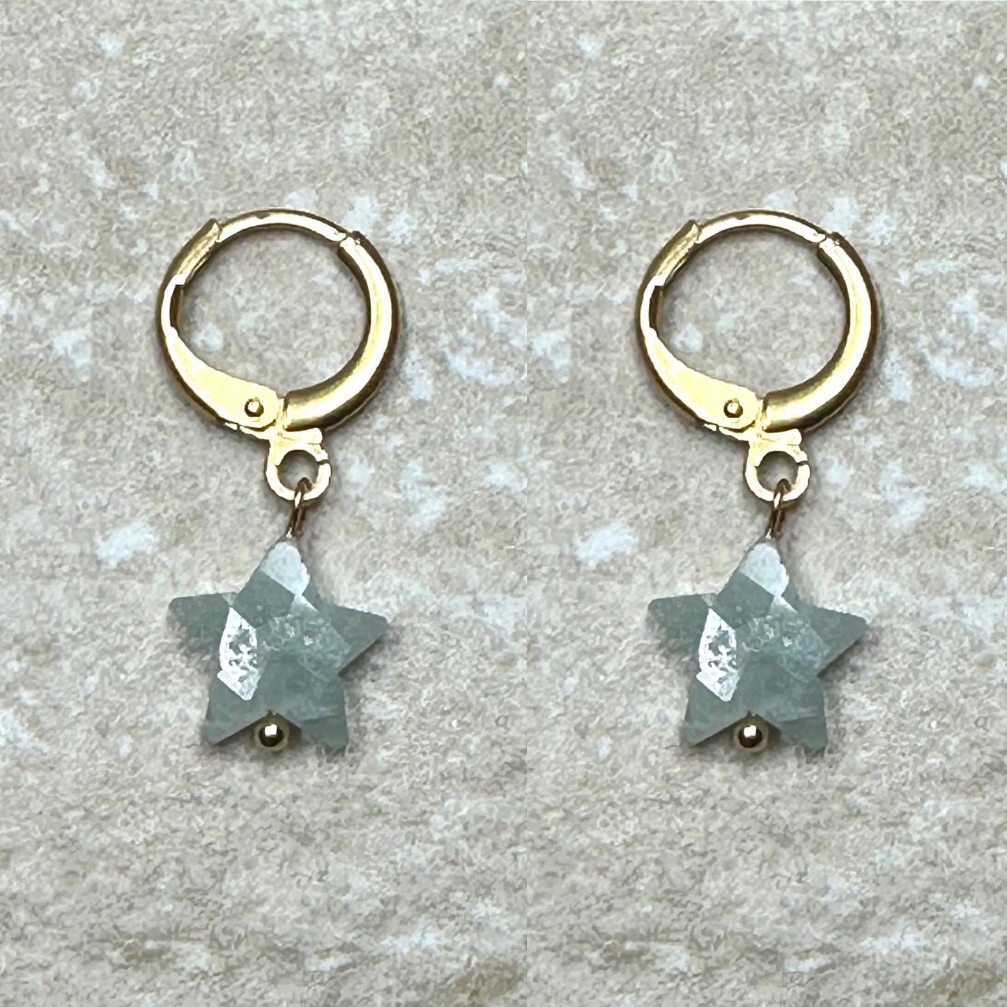 Star Gemstone drop earrings