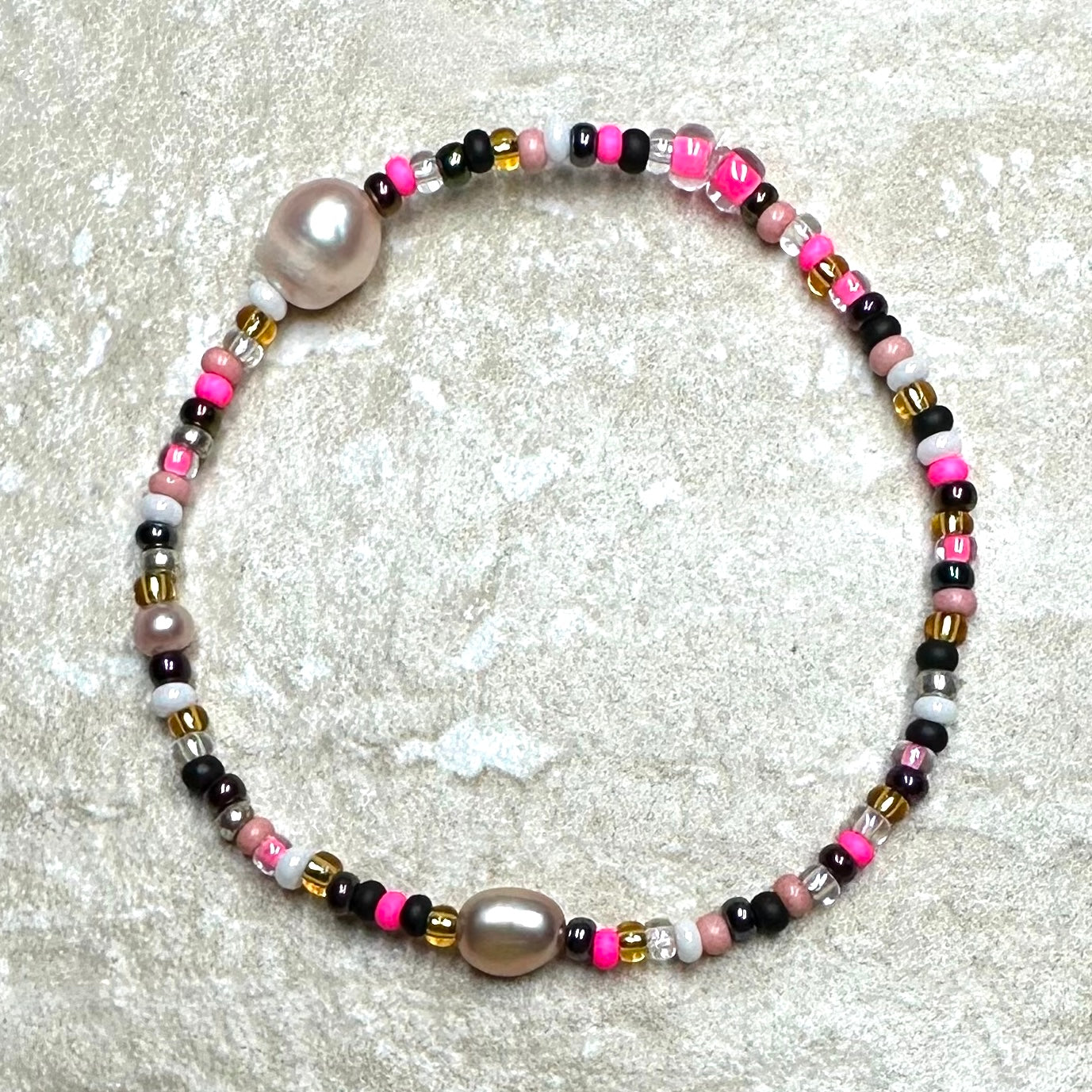All Sorts Beaded Pearl Bracelet