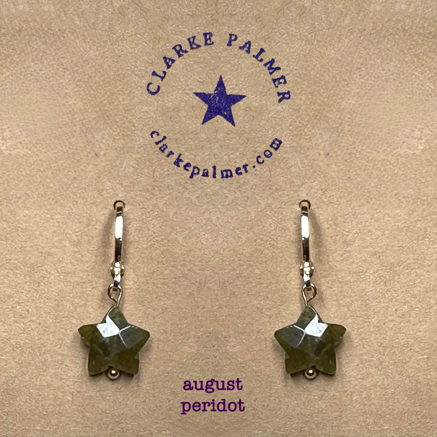 Star Gemstone drop earrings