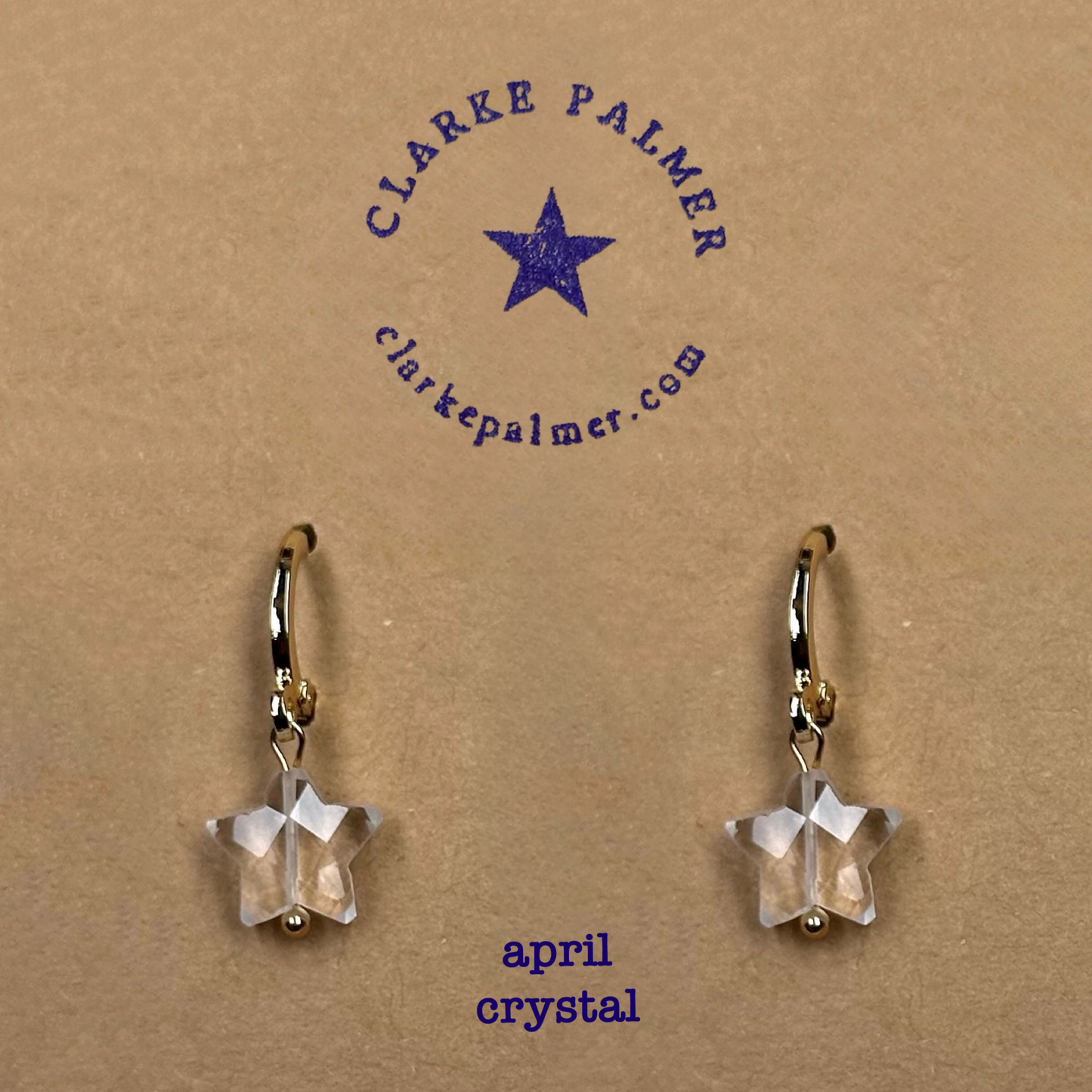 Star Gemstone drop earrings