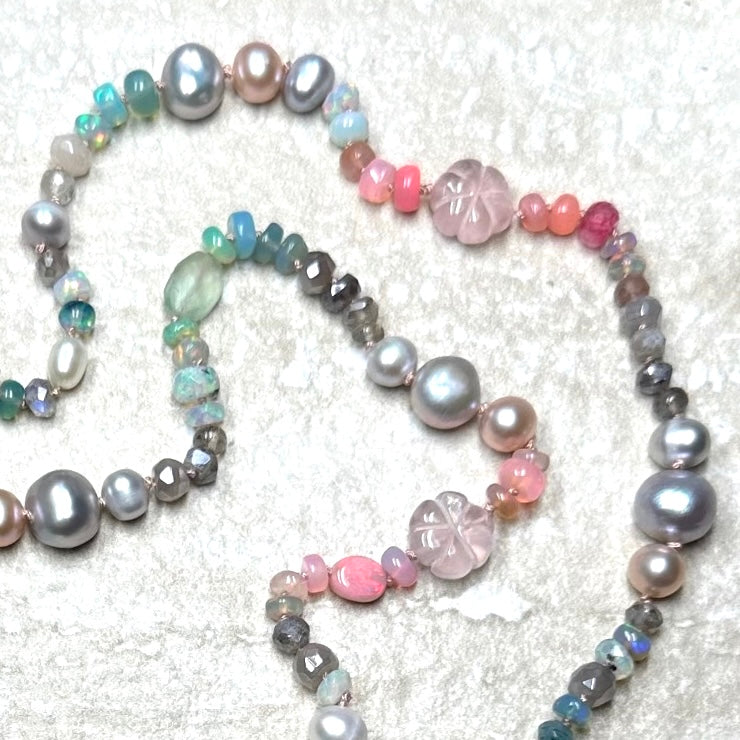 Heavenly Love Gemstone Mala Necklace