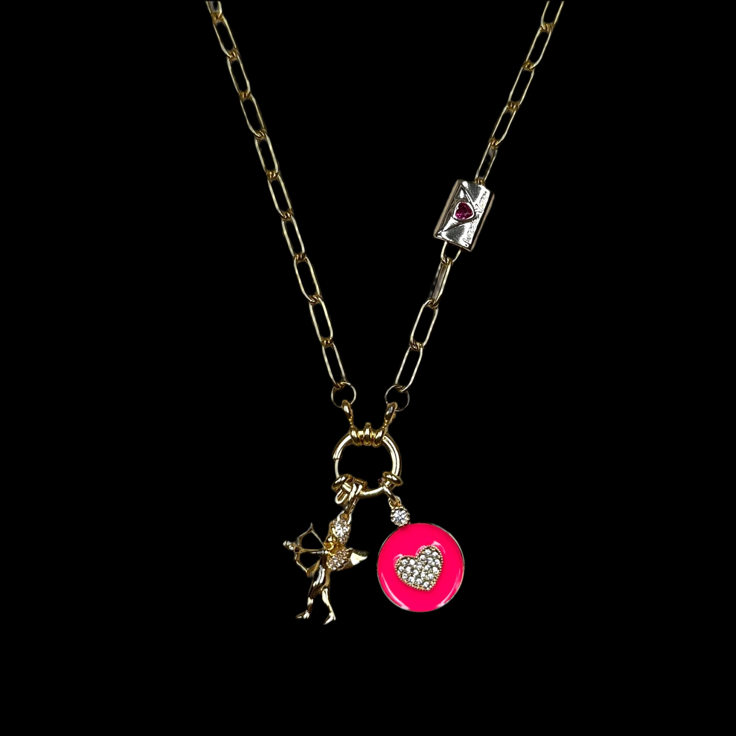 Gold Vermeil Charm Necklace