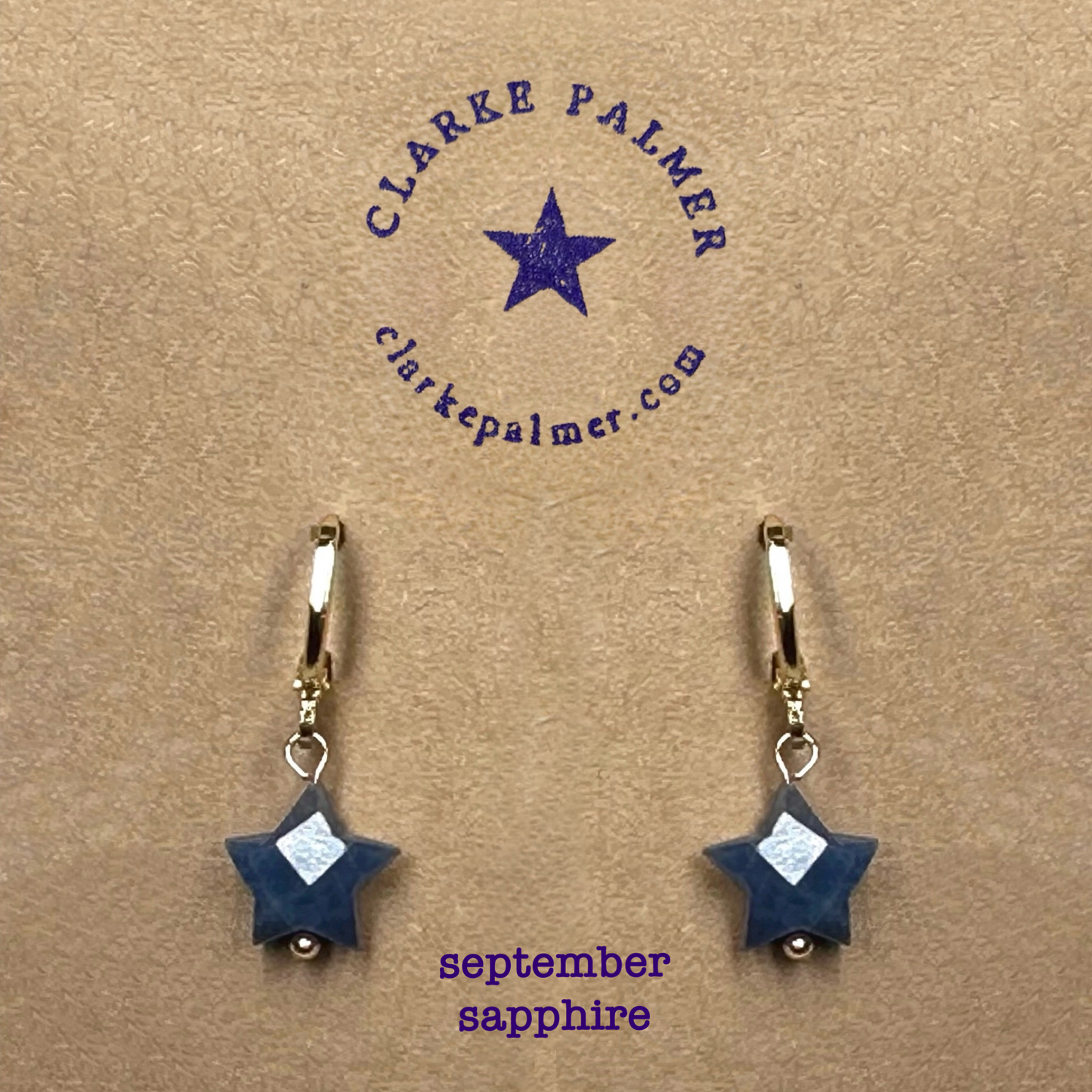 Star Gemstone drop earrings