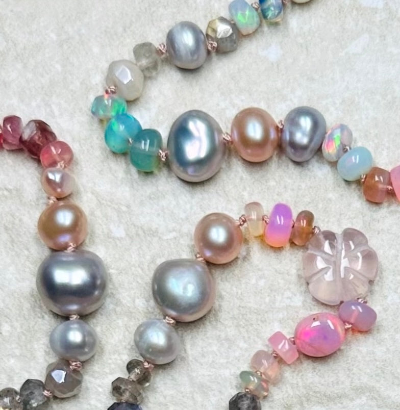 Heavenly Love Gemstone Mala Necklace