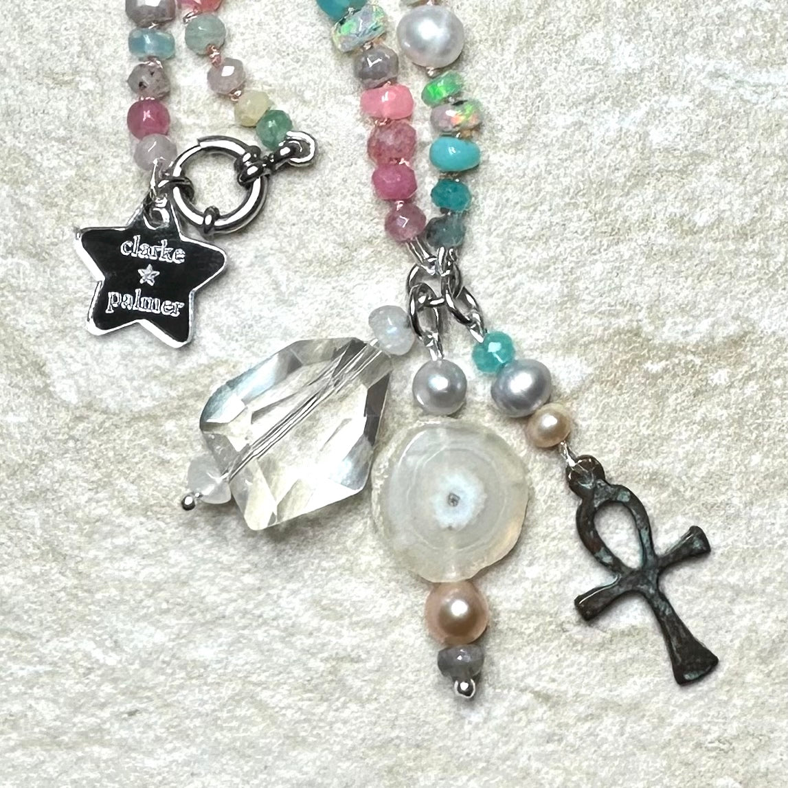 Heavenly Love Gemstone Mala Necklace