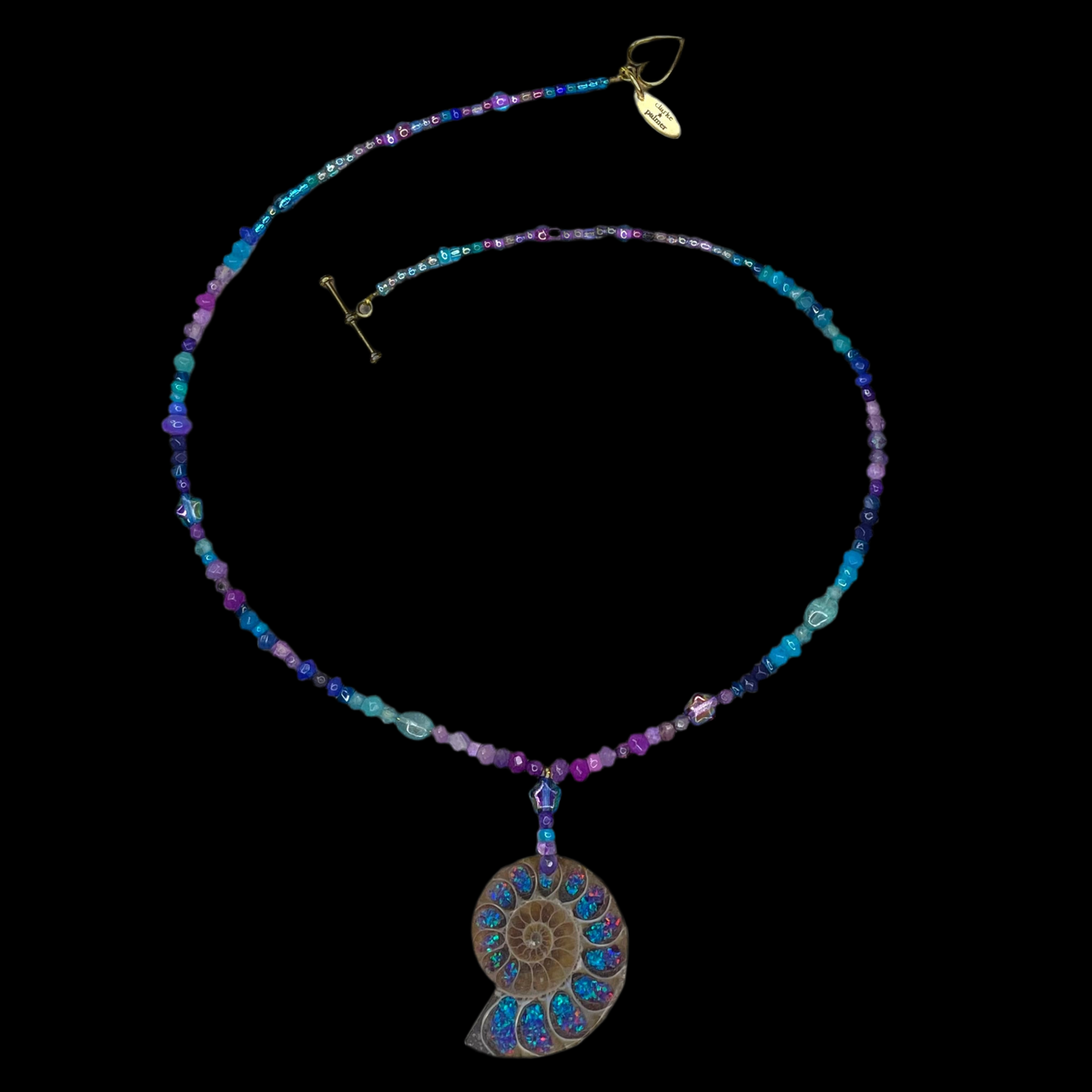 Ammonite Gemstone Beaded Necklace