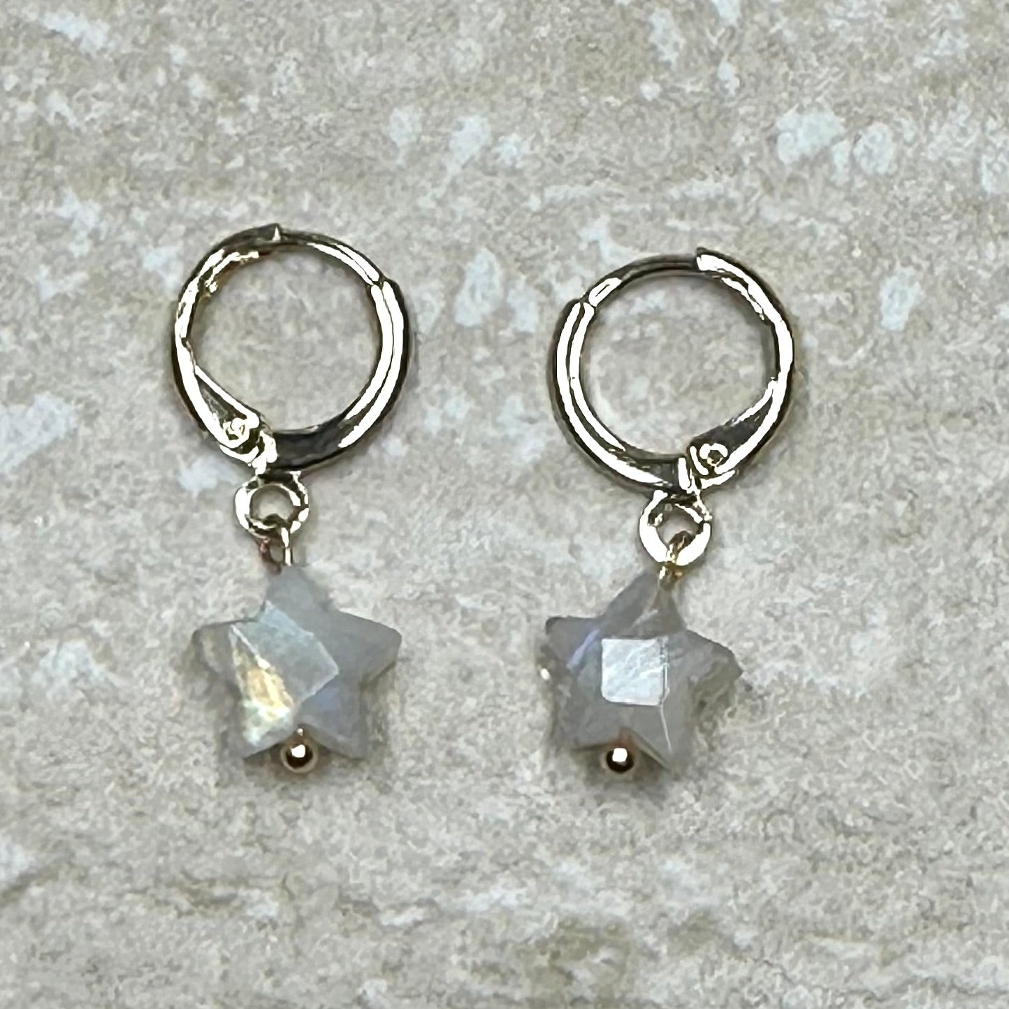 Star Gemstone drop earrings
