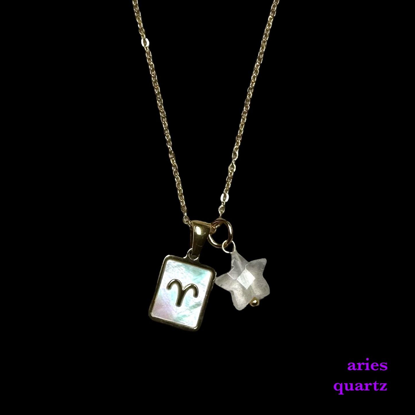 Zodiac Pendant Birthstone Necklace
