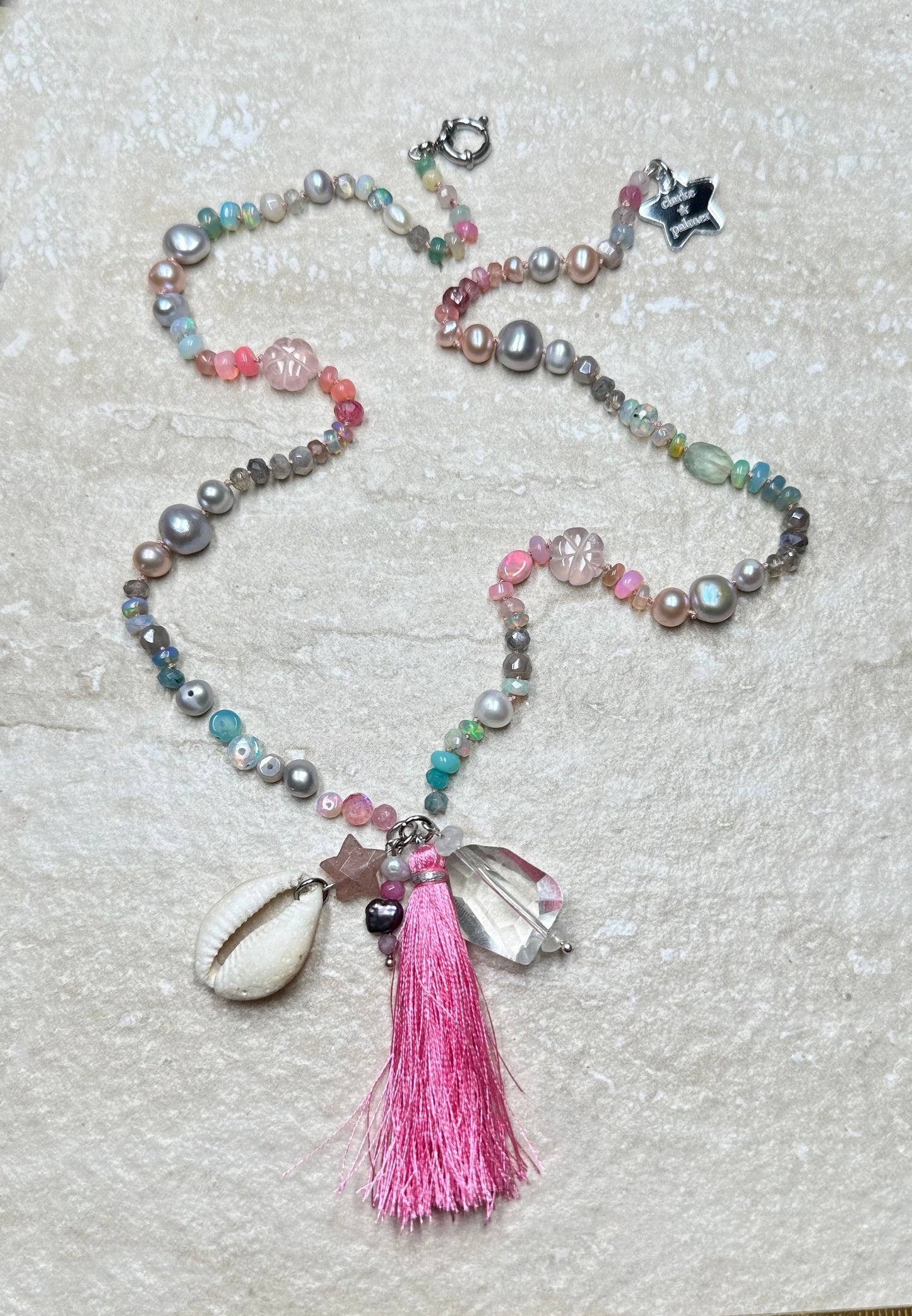 Heavenly Love Gemstone Mala Necklace