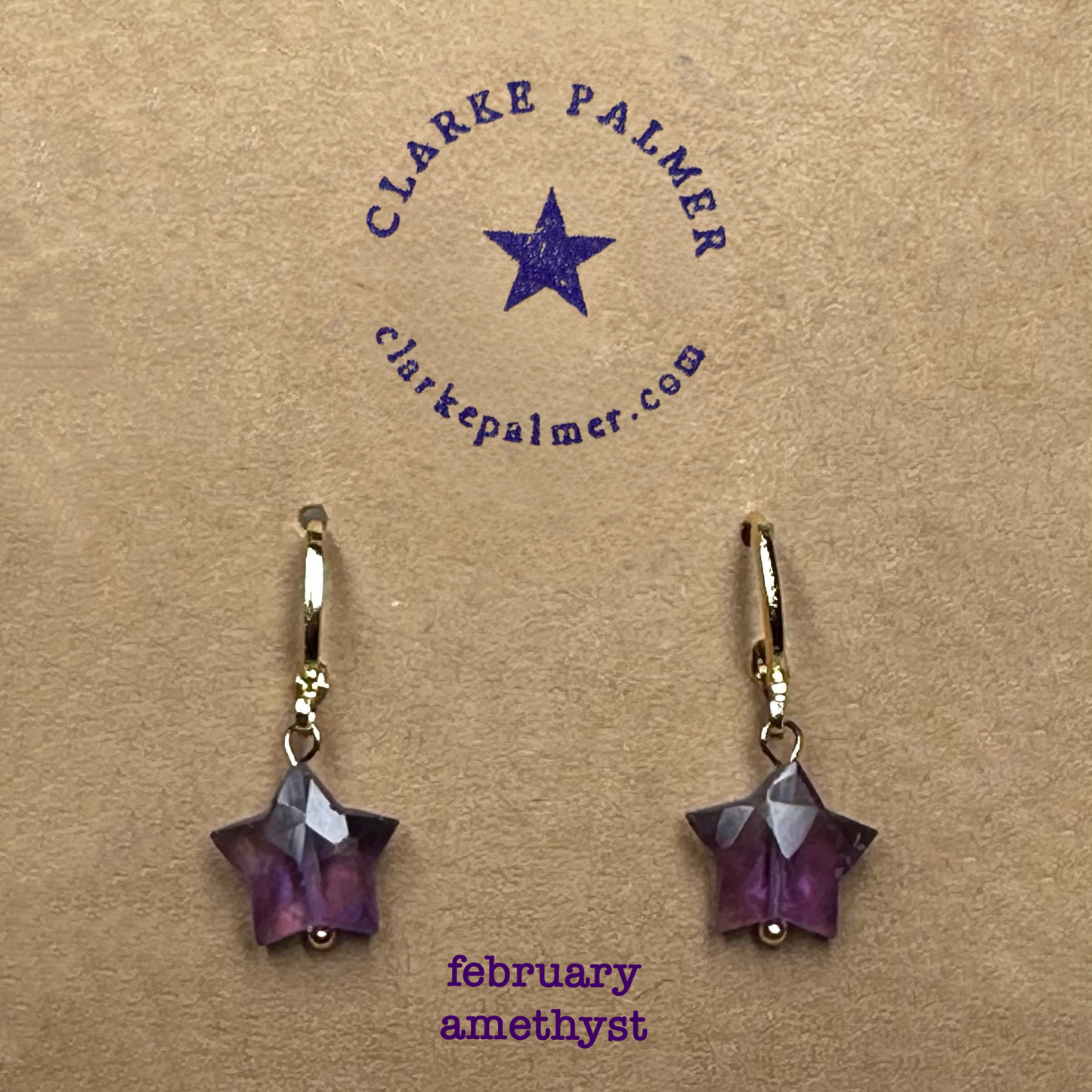 Star Gemstone drop earrings