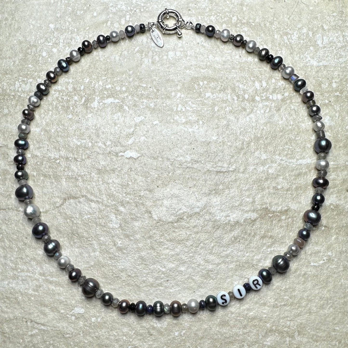 Black & Gray Pearl Necklace