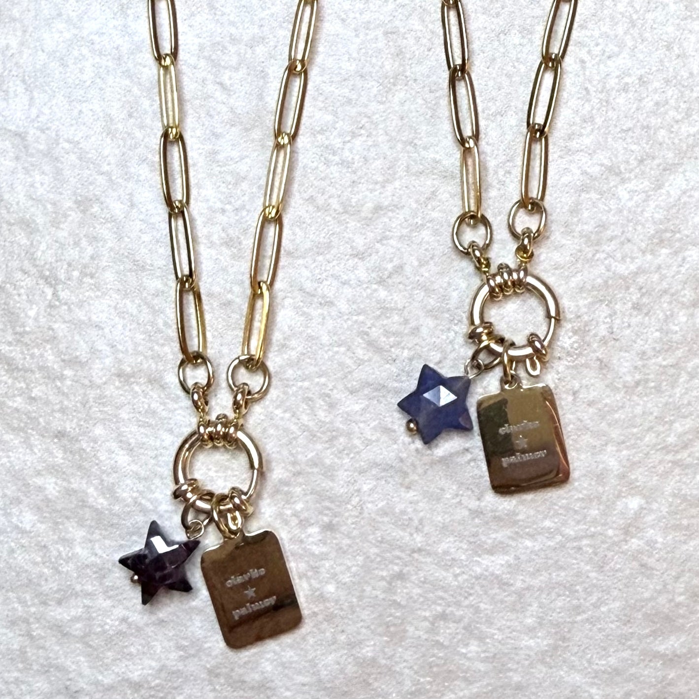 Star Sign & Birthstone Necklace | Gold Vermeil Gemstone | CLARKE PALMER