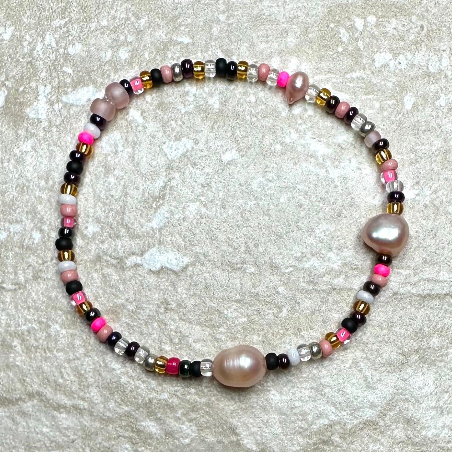 All Sorts Beaded Pearl Bracelet