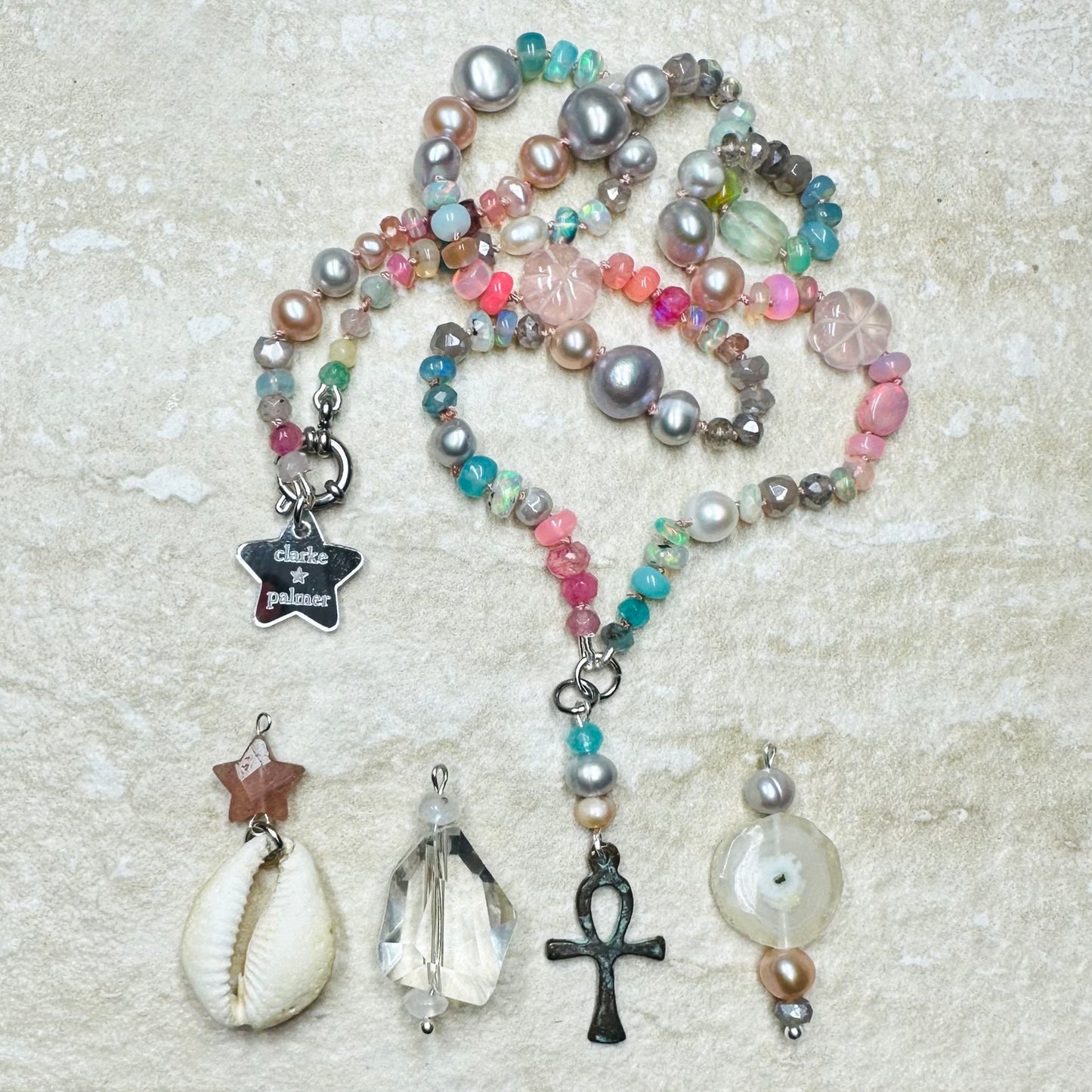 Heavenly Love Gemstone Mala Necklace