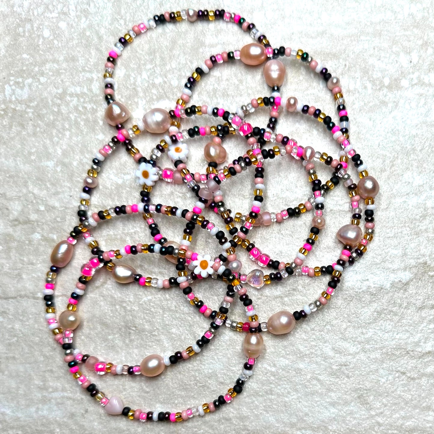 All Sorts Beaded Pearl Bracelet