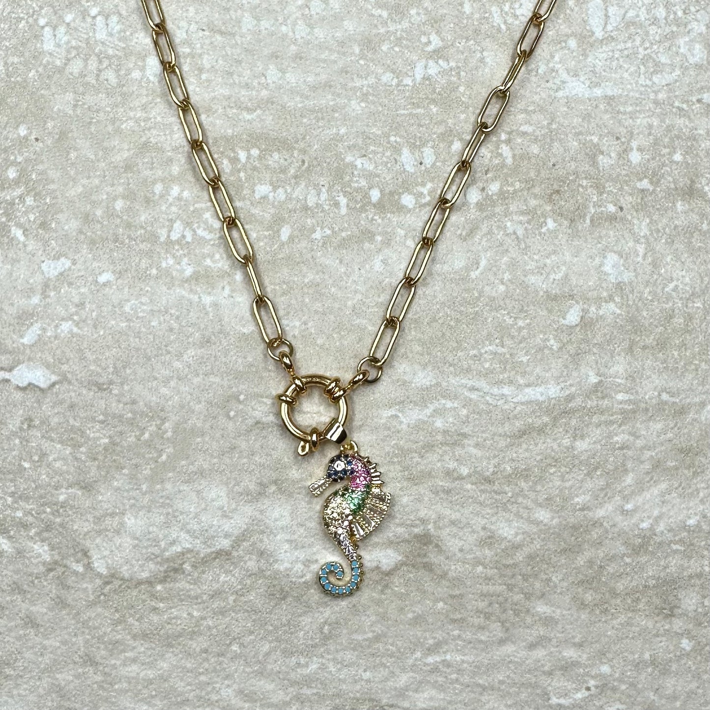 Gold Vermeil Charm Necklace