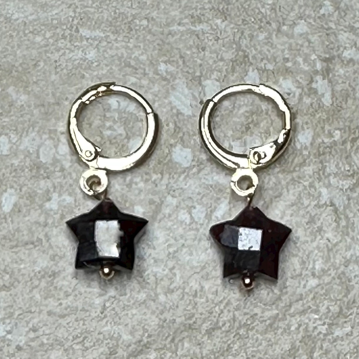 Star Gemstone drop earrings