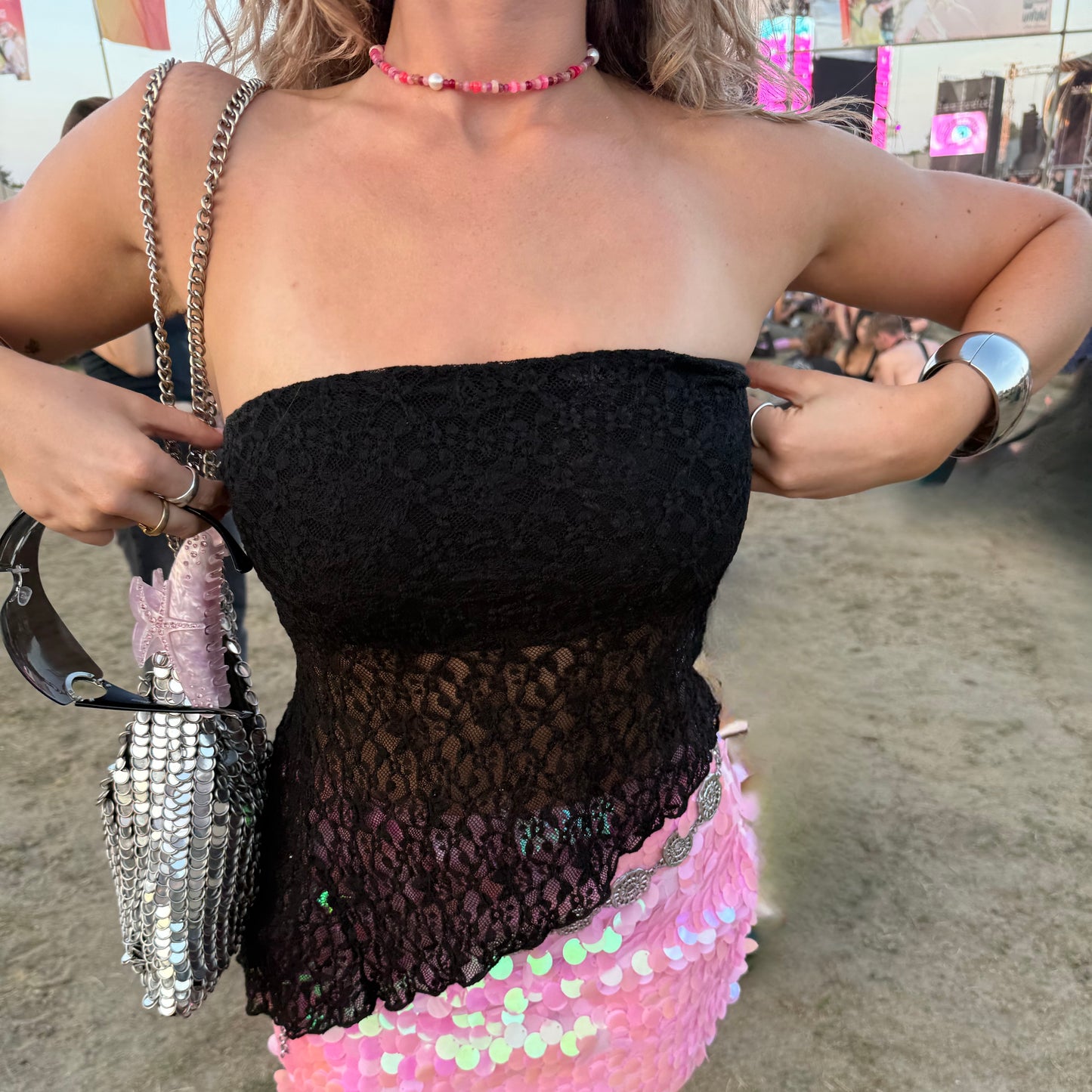 Ombré Pink Gemstone Bespoke Necklace