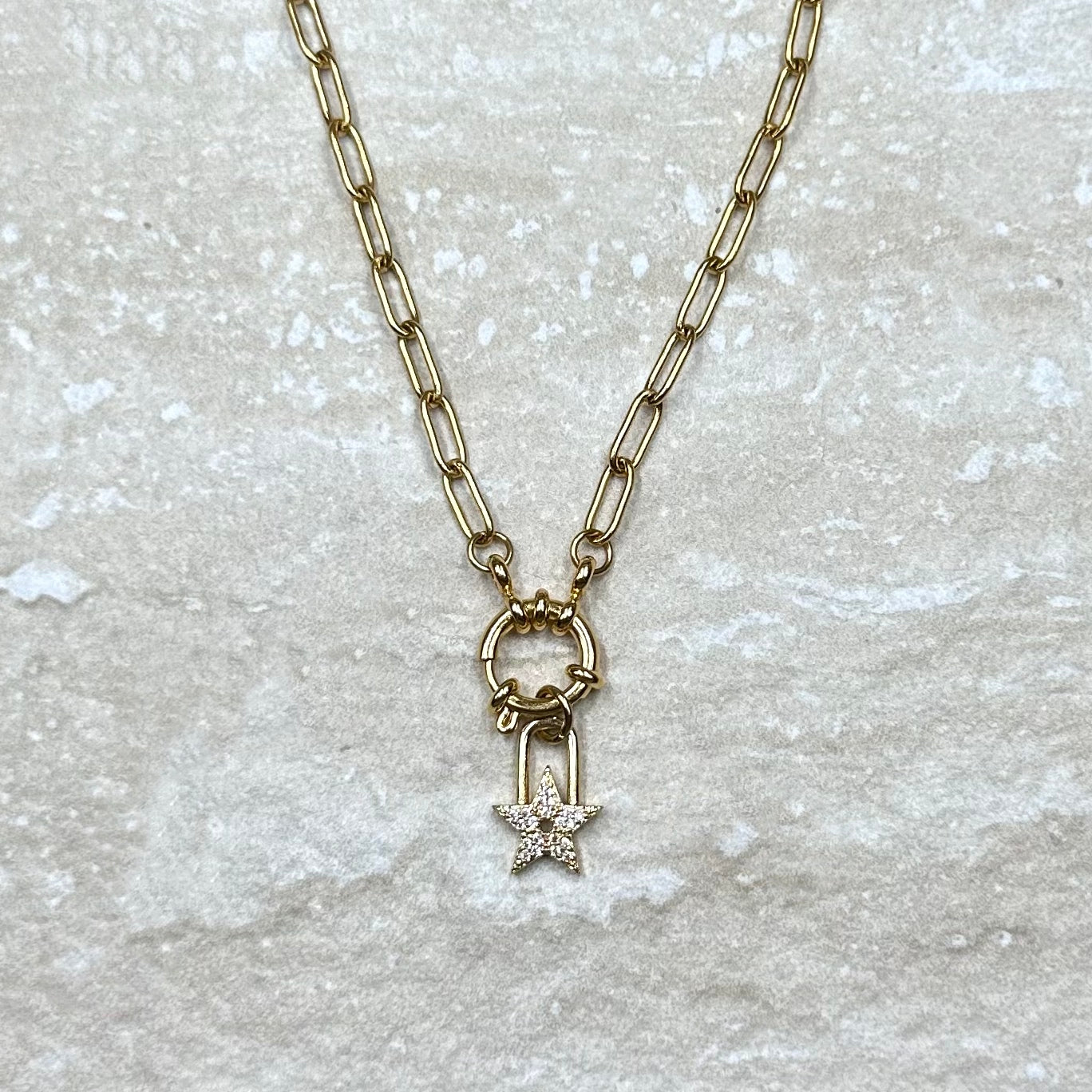 Gold Vermeil Charm Necklace