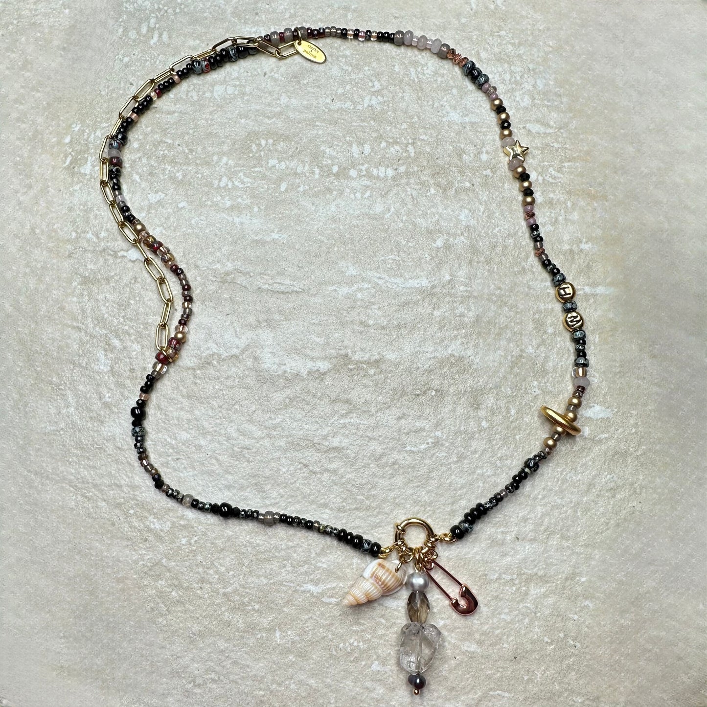 Designer Clasp Charm Necklace