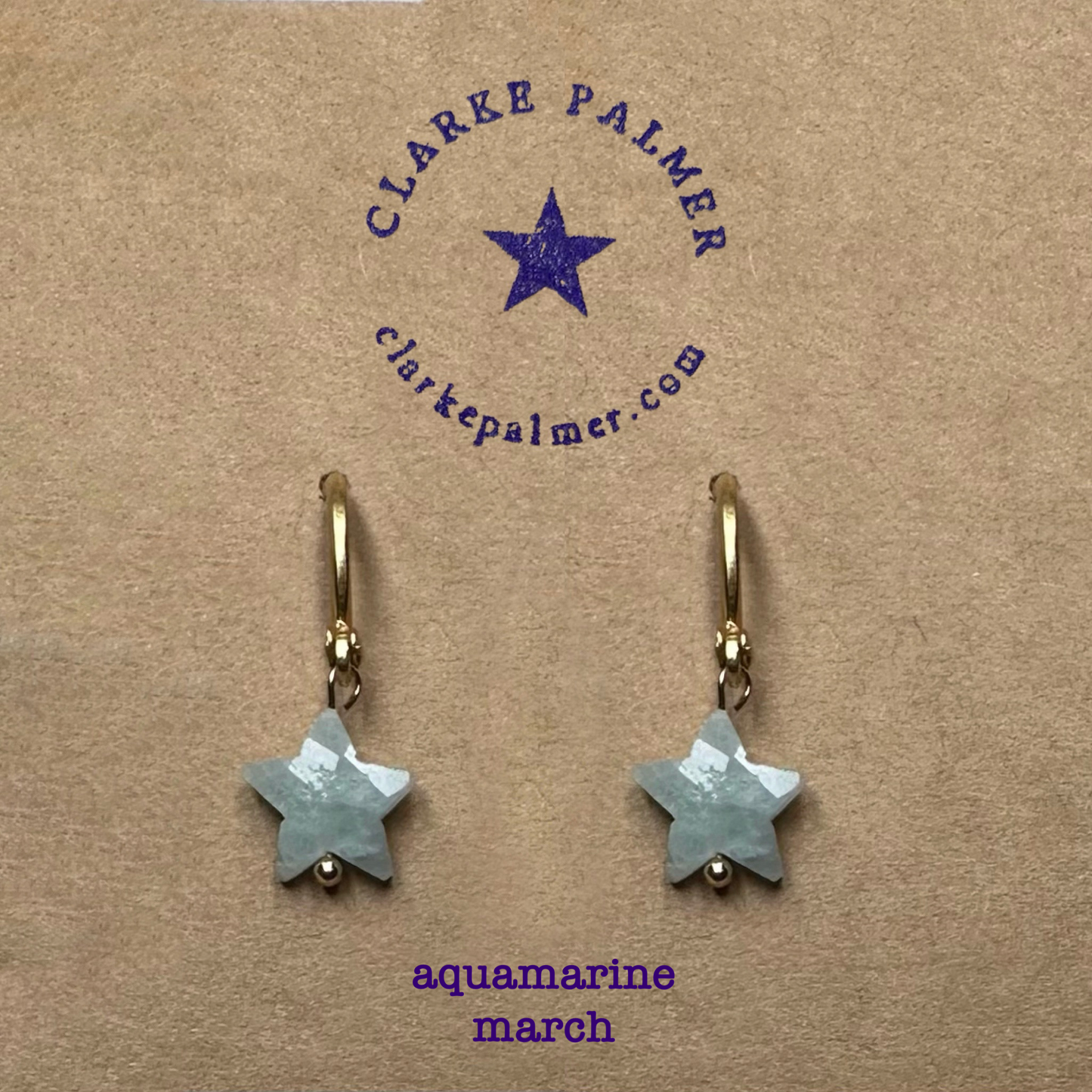 Star Gemstone drop earrings