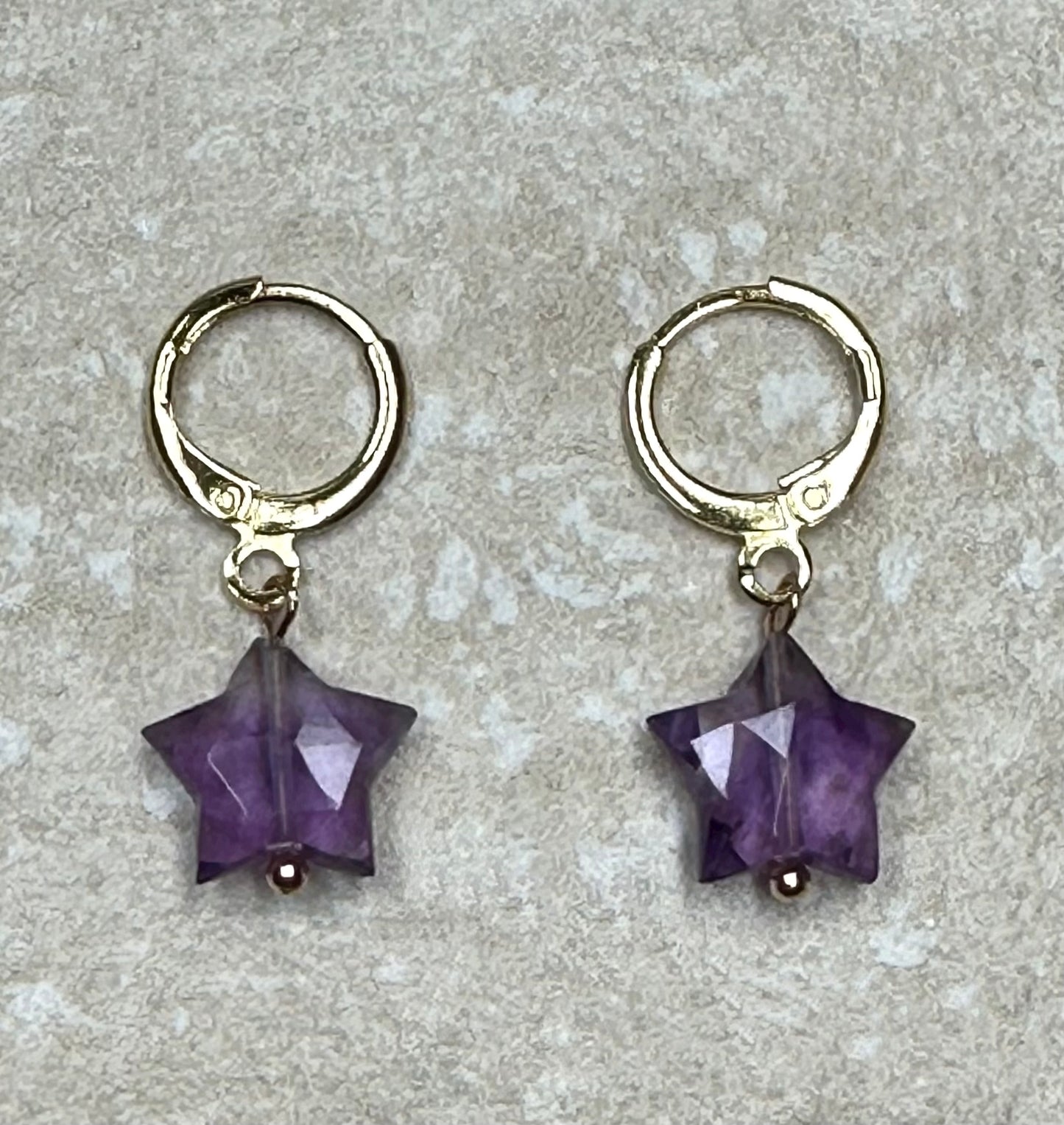 Star Gemstone drop earrings