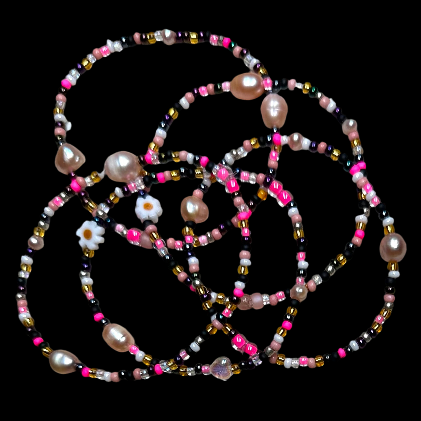 All Sorts Beaded Pearl Bracelet