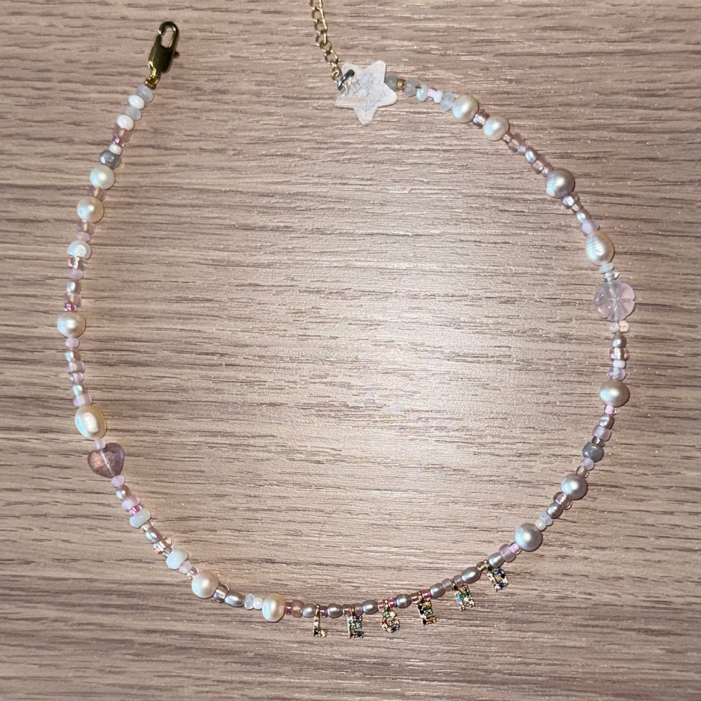 LEGEND Pearl, Moonstone & Rose Quartz Necklace | CLARKE PALMER