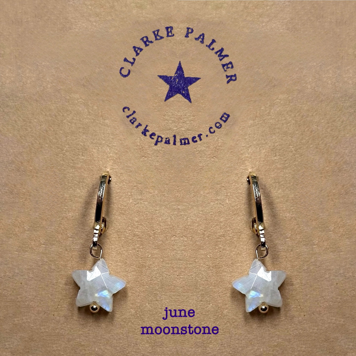 Star Gemstone drop earrings