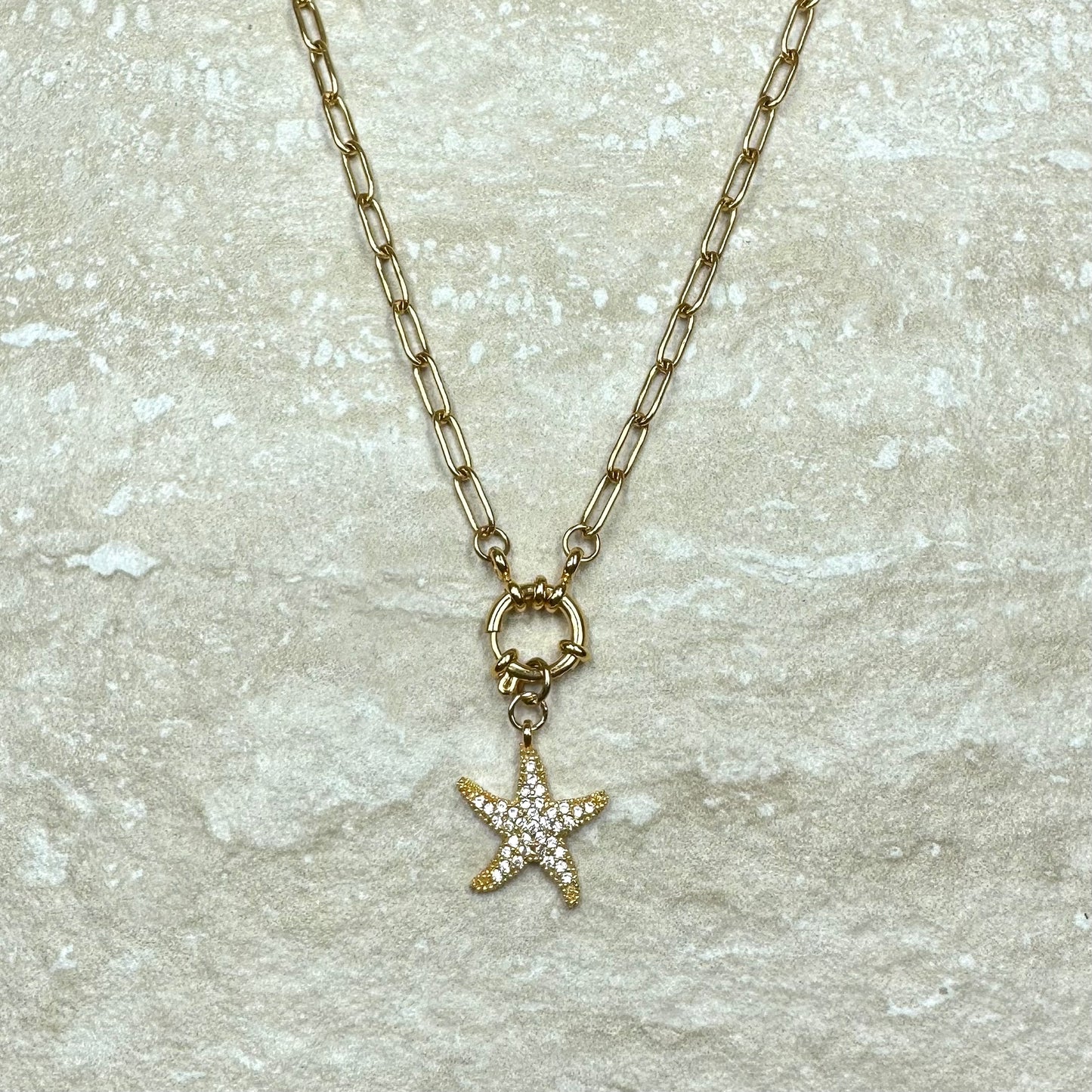 Gold Vermeil Charm Necklace