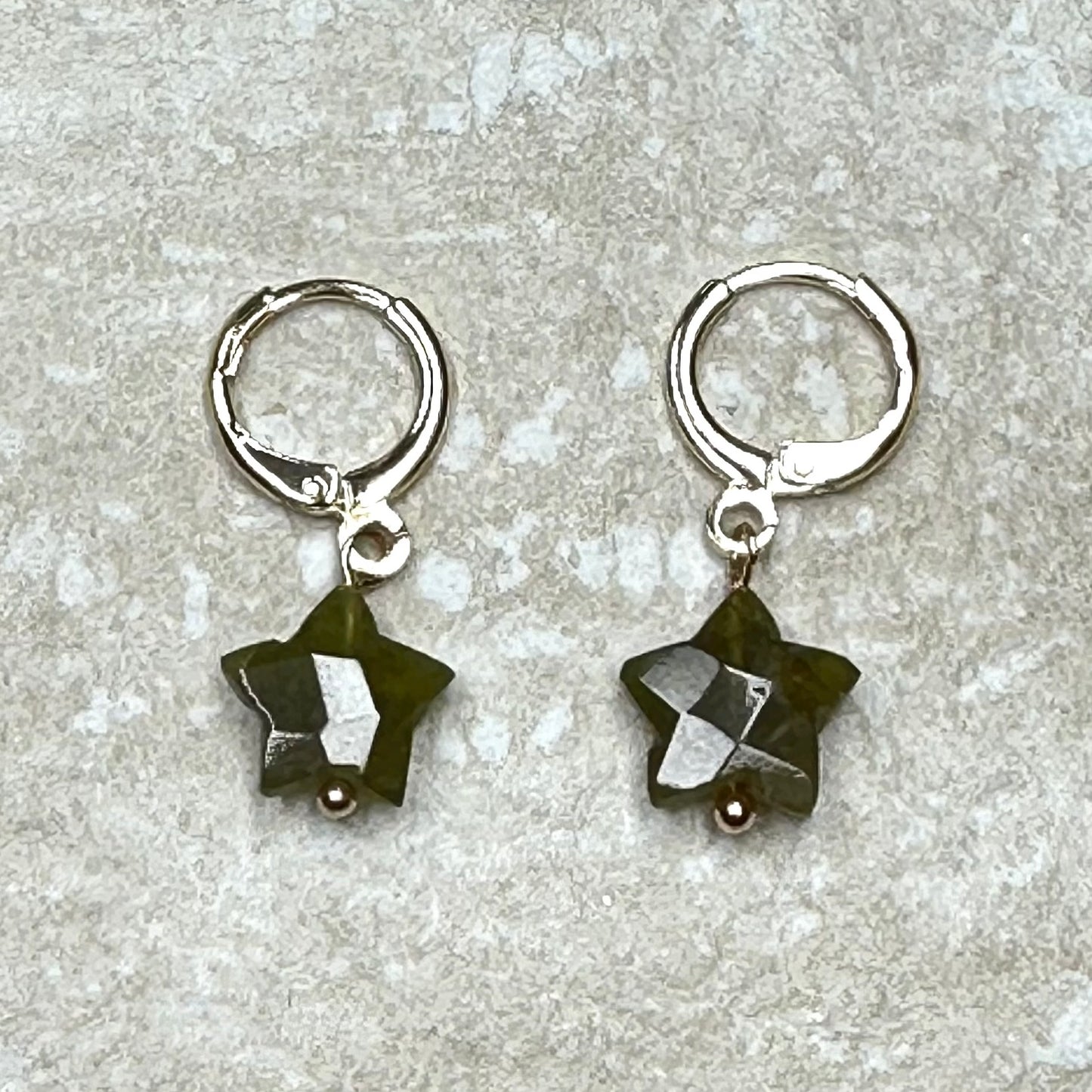 Star Gemstone drop earrings