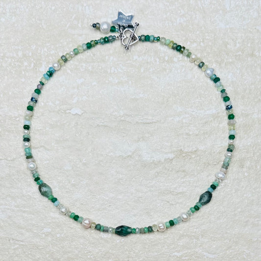 Emerald Pearl Necklace