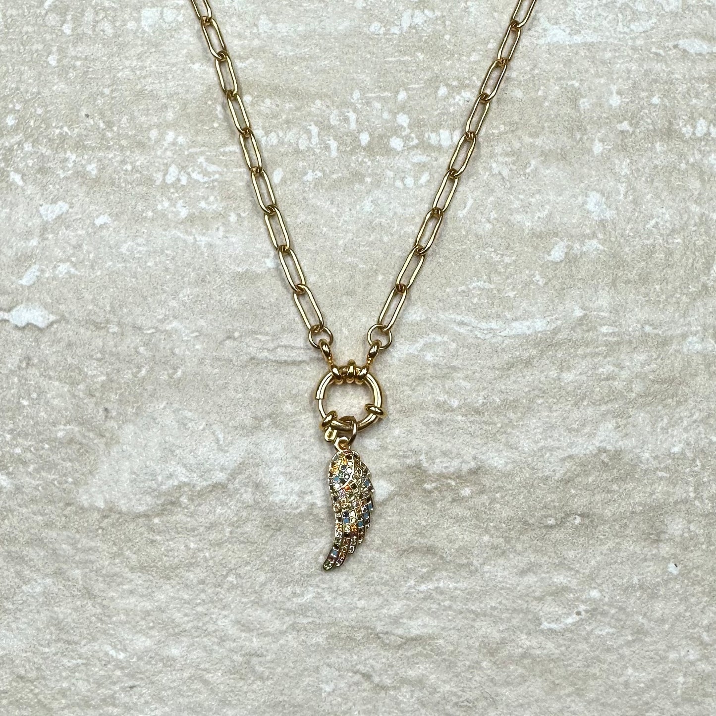 Gold Vermeil Charm Necklace