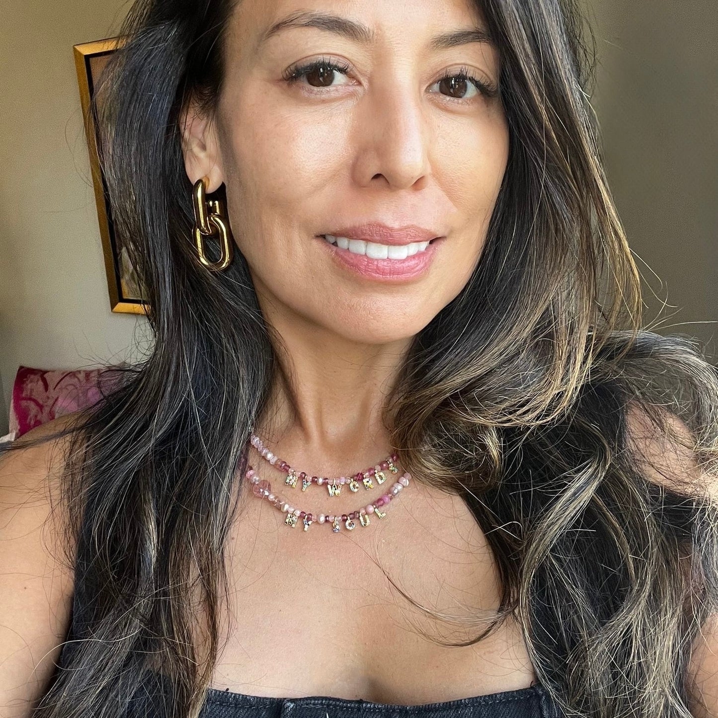 Naked Beach Double Strand Ombré Necklace