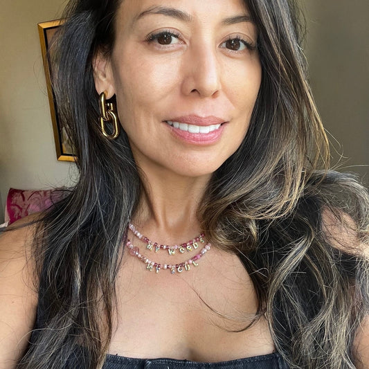 Naked Beach Double Strand Ombré Necklace