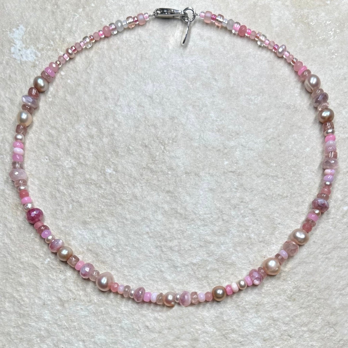 Gemstone & Pearl Handcarved Labradorite Pendant Necklace